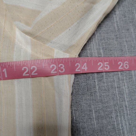 VINTAGE Wrangler Shirt Pearl Snap Long Sleeve Striped Long Tails Size 18.5-36 - Picture 9 of 12